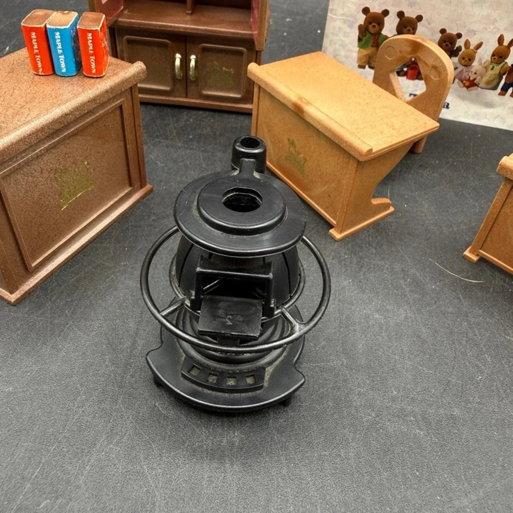 Vintage Tonka Maple Town School Furniture Set Brown Plastic Cottagecore